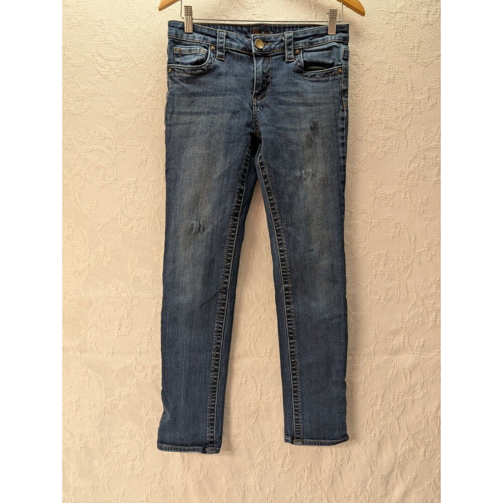 KUT from the Kloth Luxury Denim Jeans Women 4 Straight Leg Embroidered Pants